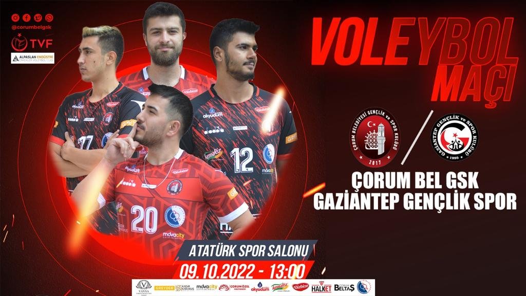 Çorum Belediyesi GSK Erkekler 1. Lig Voleybol Maçı 