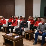 Antrenör eğitimine katılan heyet, Başkan Aşgın’ı ziyaret etti