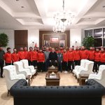 Antrenör eğitimine katılan heyet, Başkan Aşgın’ı ziyaret etti