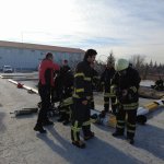 Çorum Belediyesi itfaiye teşkilatından, ilçe itfaiye ekiplerine eğitim 