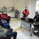 Çorum Belediyesi itfaiye teşkilatından, ilçe itfaiye ekiplerine eğitim 