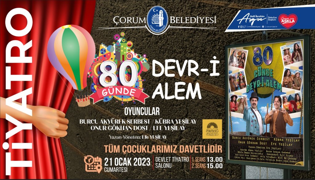 “80 Günde Devr-i Alem” çocuklar için sahnelenecek