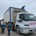 Belediye, afet bölgesine çadır ve seyyar tuvalet gönderiyor