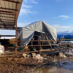 Belediyenin imal ettiği çadırlar, Afşin’de kurulmaya başlandı