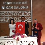 Depremzede çift Çorum’da evlendi