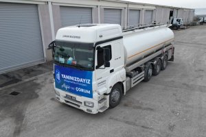 Çorum’dan Afşin’e 33 bin 500 litre mazot yardımı