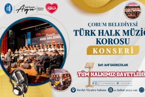 Belediyemiz Türk Halk Müziği Korosu Konseri