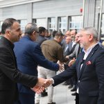 Başkan Aşgın, belediye personeliyle bayramlaştı