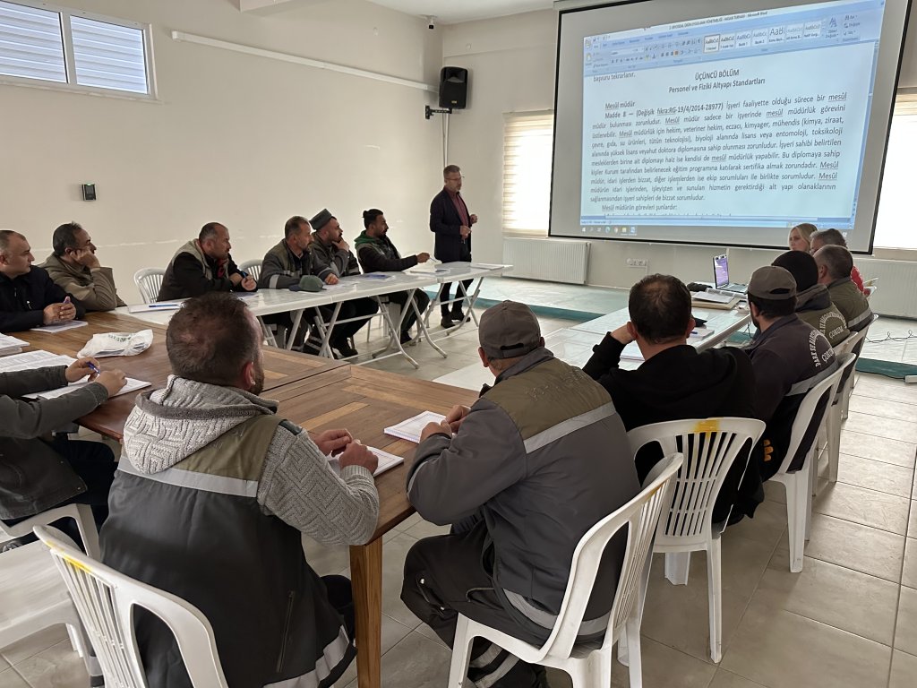 Çorum Belediyesi'nde biyosidal eğitimi