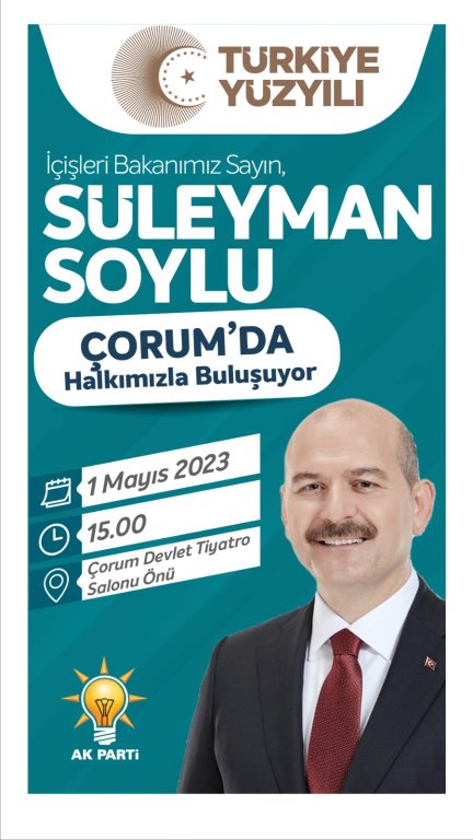 Başkan Aşgın’dan, Süleyman Soylu mitingine davet