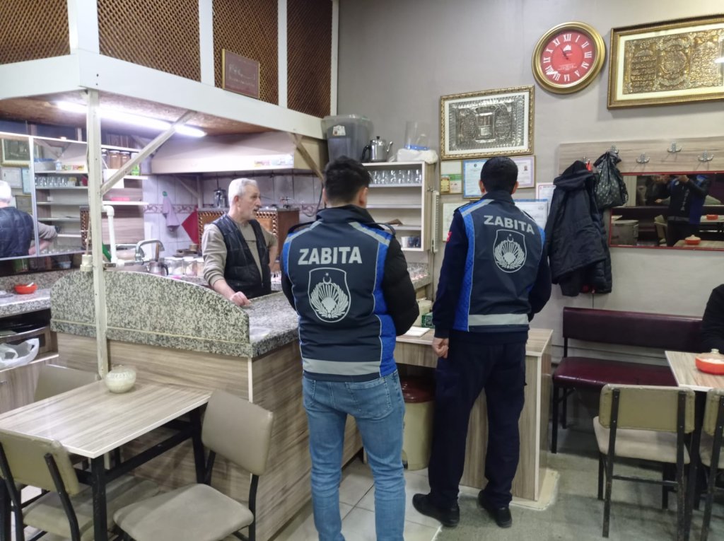 Zabıta, çay ocaklarını denetledi