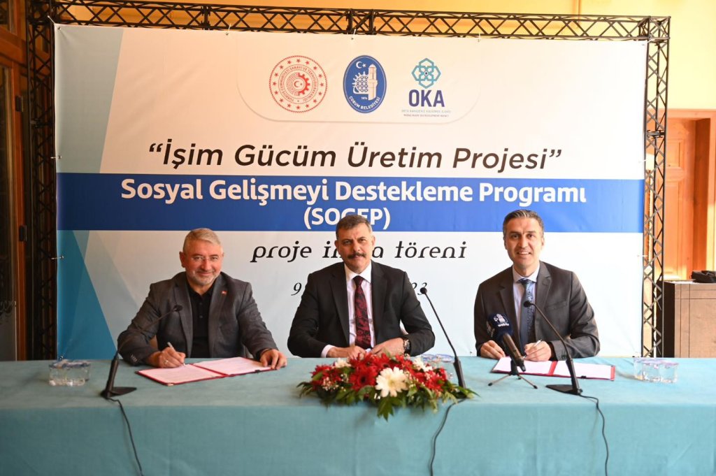 “İşim Gücüm Üretim” projesinin imzaları atıldı