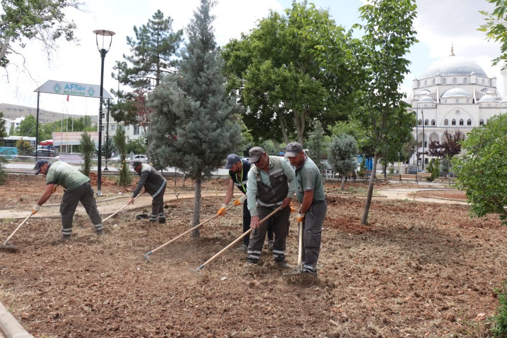 Afşin’de peyzaj çalışması