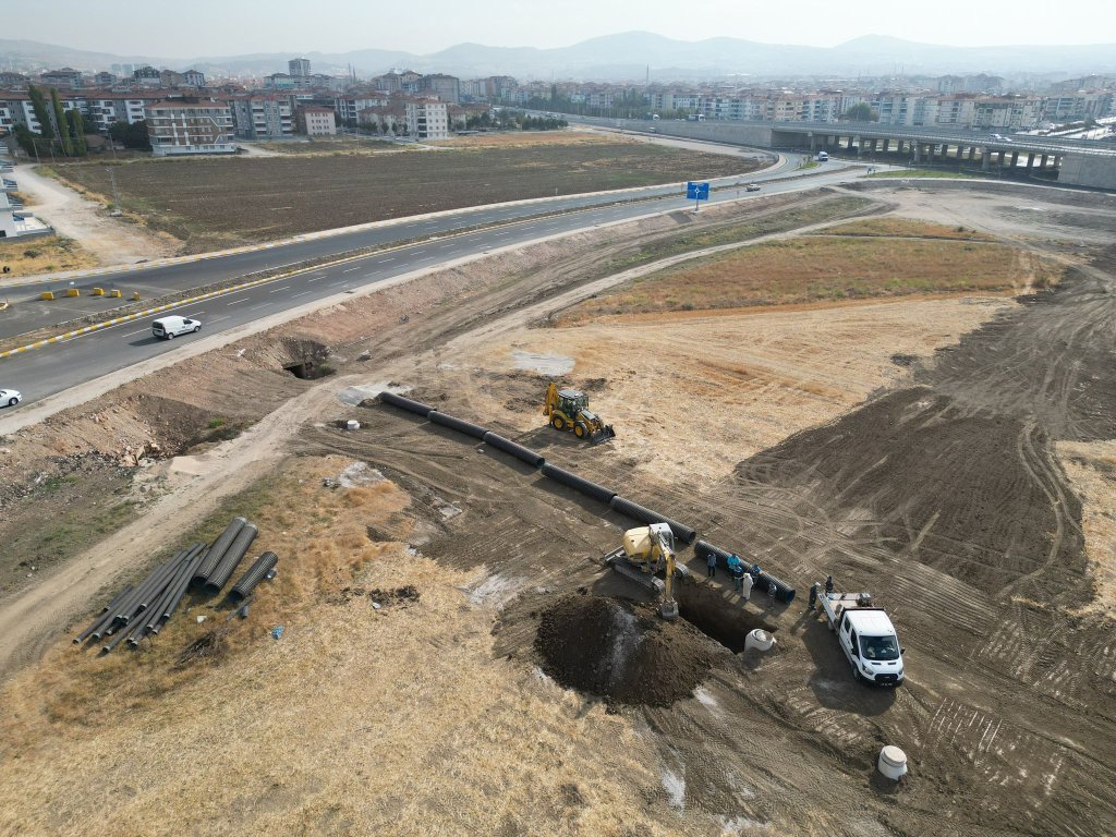 Çiftlik Pınarı’na 1800 metrelik yağmur suyu hattı
