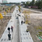 Millet Bahçesi yanında yol ve otopark çalışması 