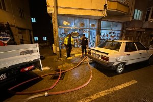 Sağanak yağmurda belediye ekipleri görev başında