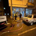 Sağanak yağmurda belediye ekipleri görev başında