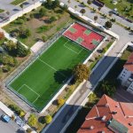 Semt sahaları yenilendi