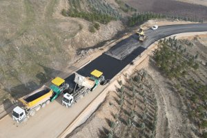 Akkent’e yeni giriş yolu açıldı