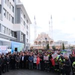 Belediye personeli Başkan Aşgın’ı karşıladı