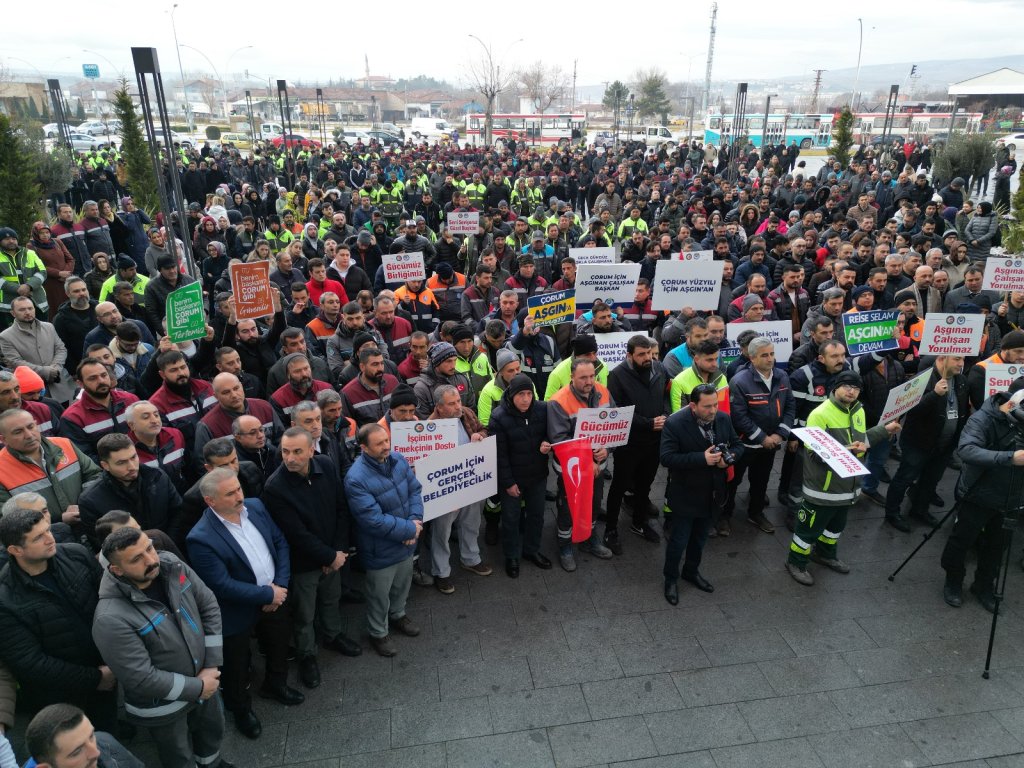 Belediye personeli Başkan Aşgın’ı karşıladı