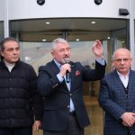 Belediye personeli Başkan Aşgın’ı karşıladı