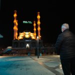 Belediyeden Akşemseddin Camisi’ne dijital mahya 