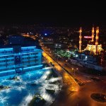 Belediyeden Akşemseddin Camisi’ne dijital mahya 