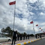 Şehitlik Caddesi Bayraklarla Donatıldı