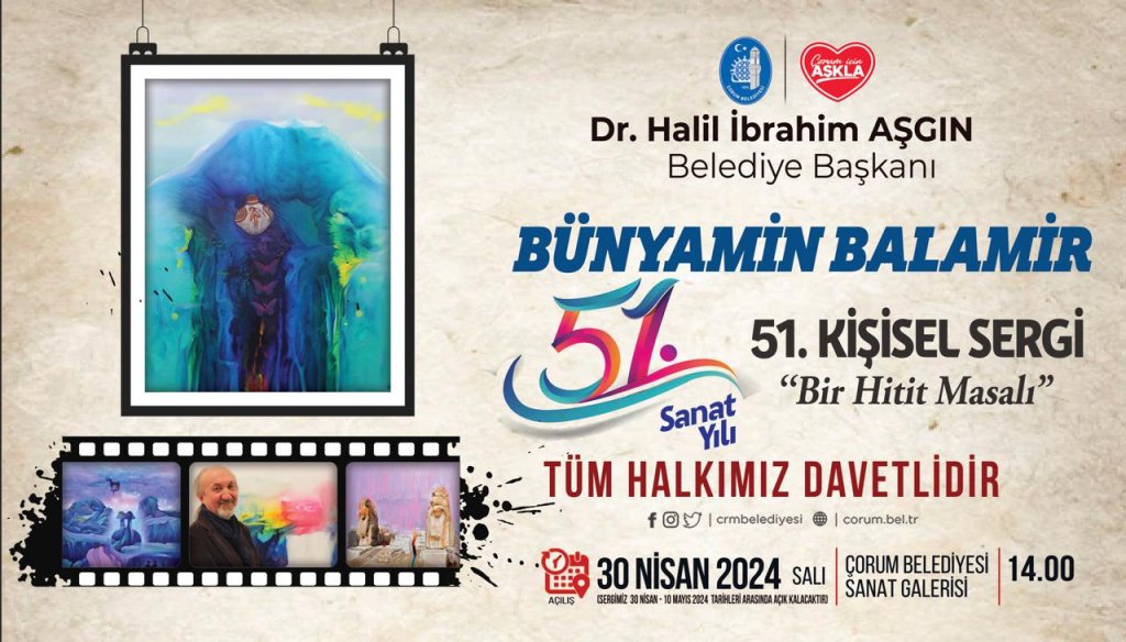 RESSAM BÜNYAMİN BALAMİR KİŞİSEL RESİM SERGİSİ