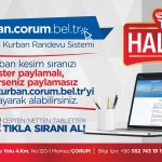 Belediyenin “Online Kurban Kesim Randevu Sistemi” açıldı