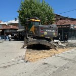 Taşhan Caddesi'nin kaldırımları yenileniyor
