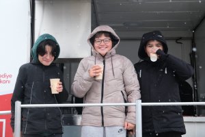 Belediyeden vatandaşın içini ısıtan ikram