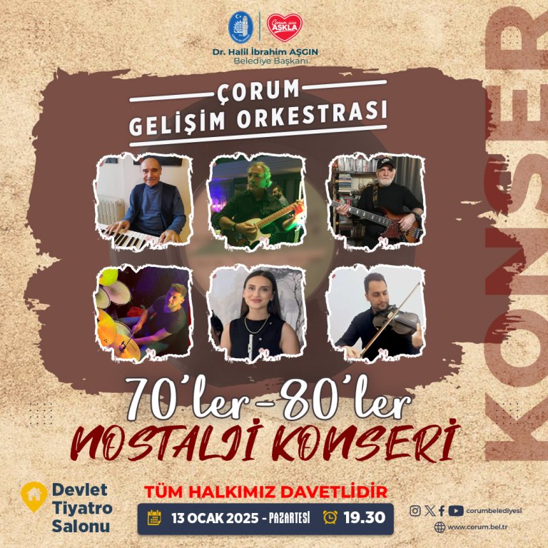 Çorum Gelişim Orkestrası - 70'ler 80'ler Nostalji Konseri