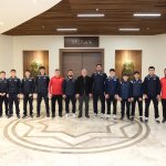 Azerbaycanlı güreşçilerden Başkan Aşgın’a ziyaret