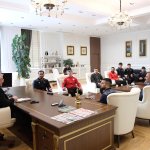 Azerbaycanlı güreşçilerden Başkan Aşgın’a ziyaret