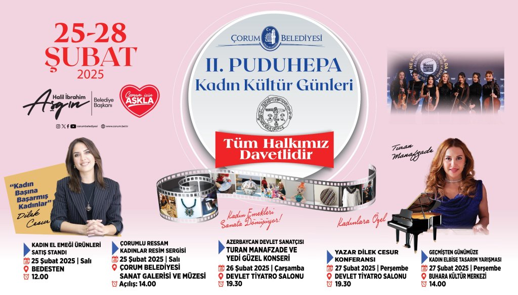 “Puduhepa Kadın Kültür Günleri” başlıyor