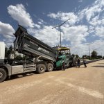 Bişkek Caddesi’ne 2 bin 200 ton asfalt