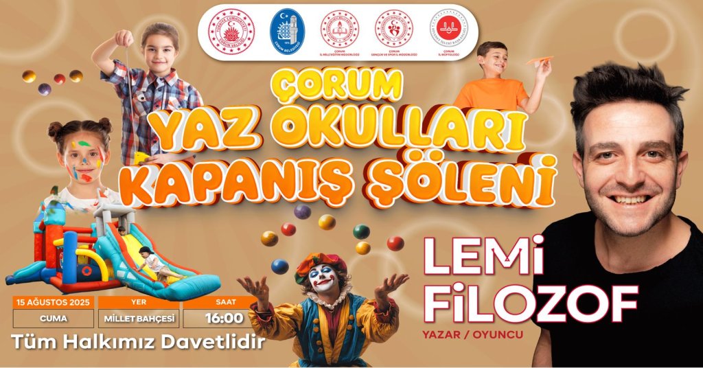 ÇOCUKLAR İÇİN YAZ OKULU KAPANIŞ ŞÖLENİ !!