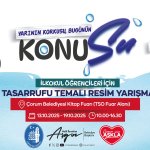 Çorum Belediyesi’nden “Su Tasarrufu” Temalı Resim Yarışması