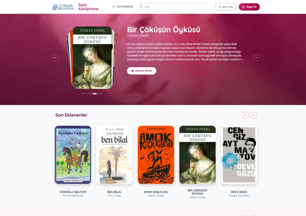 Çorum Belediyesi ‘Sesli Kütüphane’ Oluşturdu 