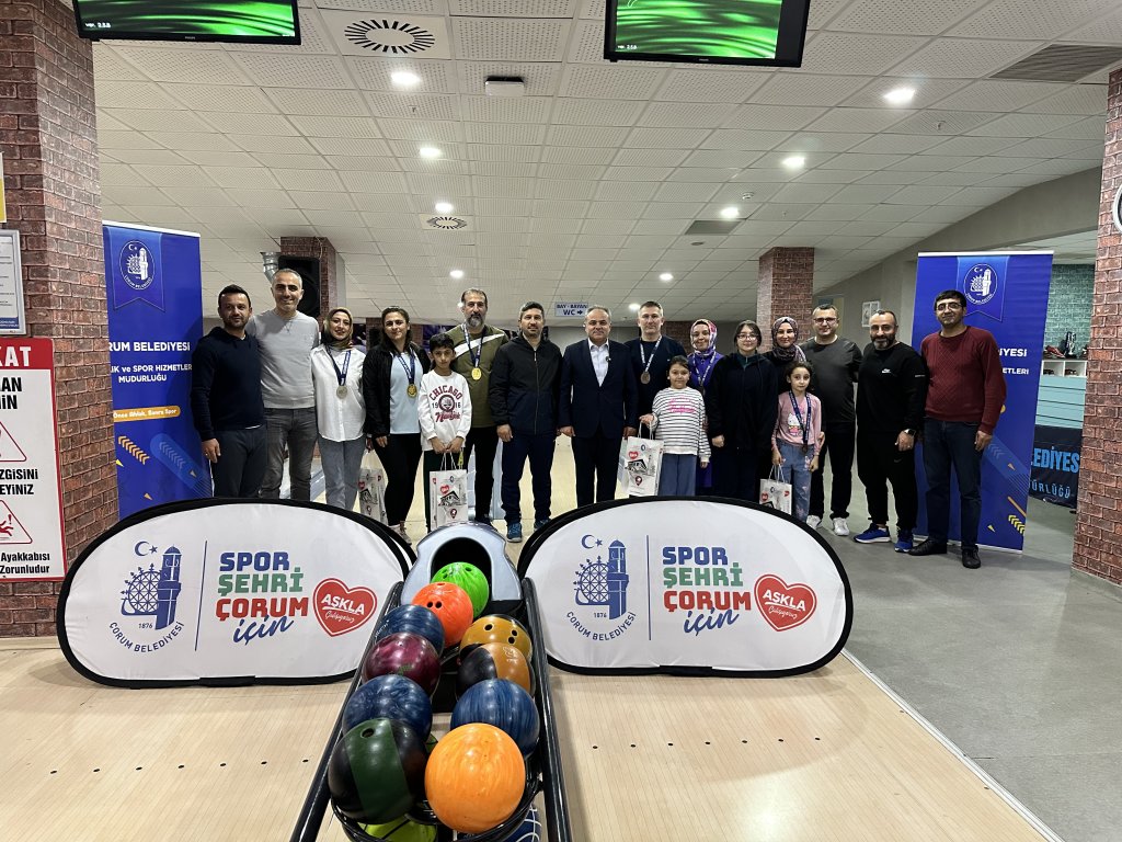 Çorum Belediyesi’nden Aileler Arası Bowling Turnuvası