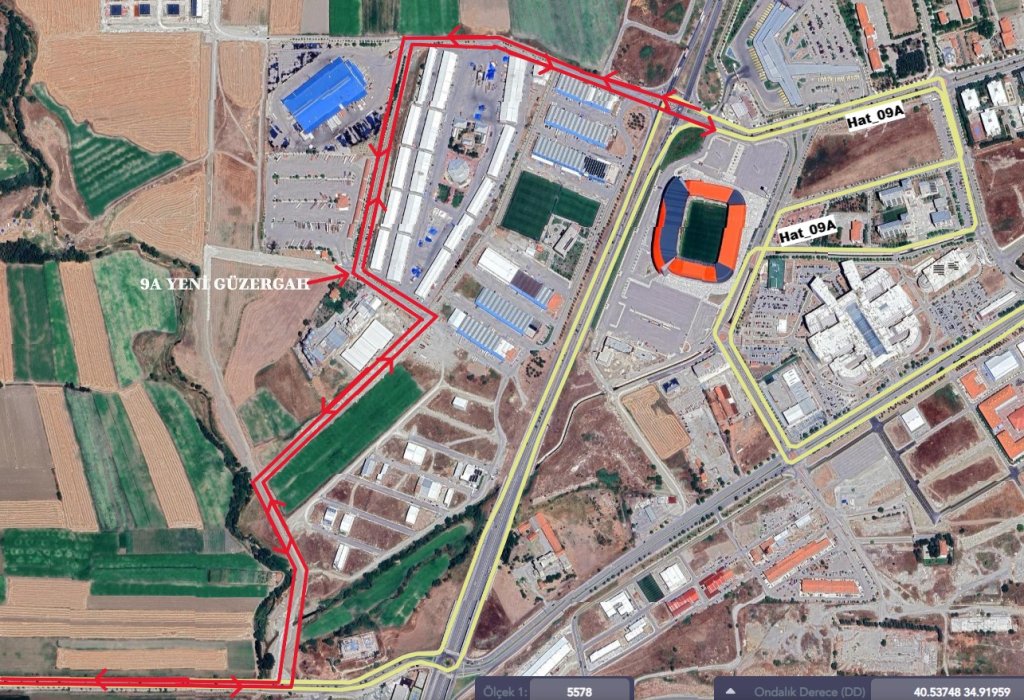 9A Hattında Güzergâh Düzenlemesi