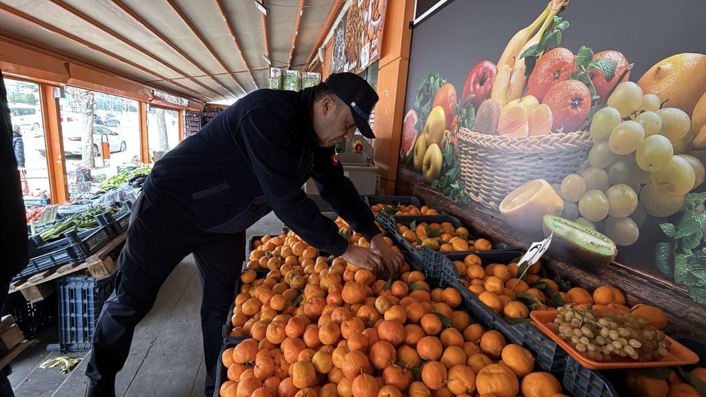 Çorum Belediyesi’nden manavlara sıkı denetim