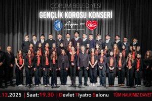 Çorum Belediyesi Gençlik Korosu’ndan Konser