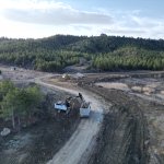 Çomar Barajı Çevresinde Yol Genişletme Çalışmaları Sürüyor