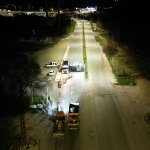 Belediyeden Gazi Caddesi’nde Gece Mesaisi