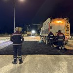 Belediyeden Gazi Caddesi’nde Gece Mesaisi