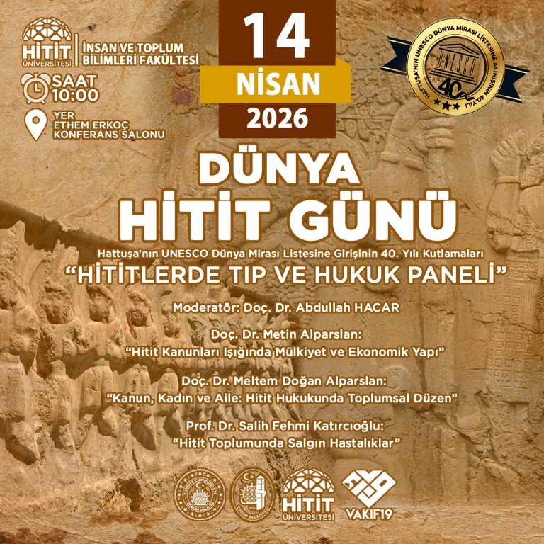 HİTİTLERDE TIP VE HUKUK PANELİ