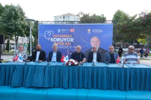 BAŞKAN AŞGIN, İSKİLİPLİ ATIF HOCA PARKI’NDA VATANDAŞLARLA BULUŞTU